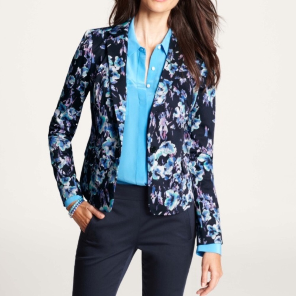 Ann Taylor Floral Blazer